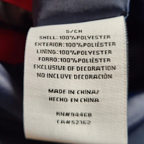 Nautica Color Block Hoodie Water & Wind Resistant Jacket Size Small - Picture 8 of 9